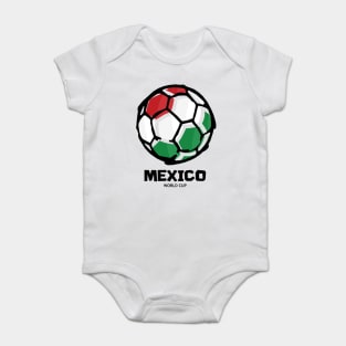 Mexico Football Country Flag Baby Bodysuit